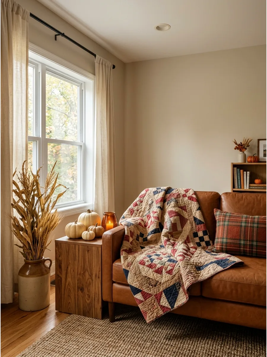 15. Decorate With a Vintage Quilt