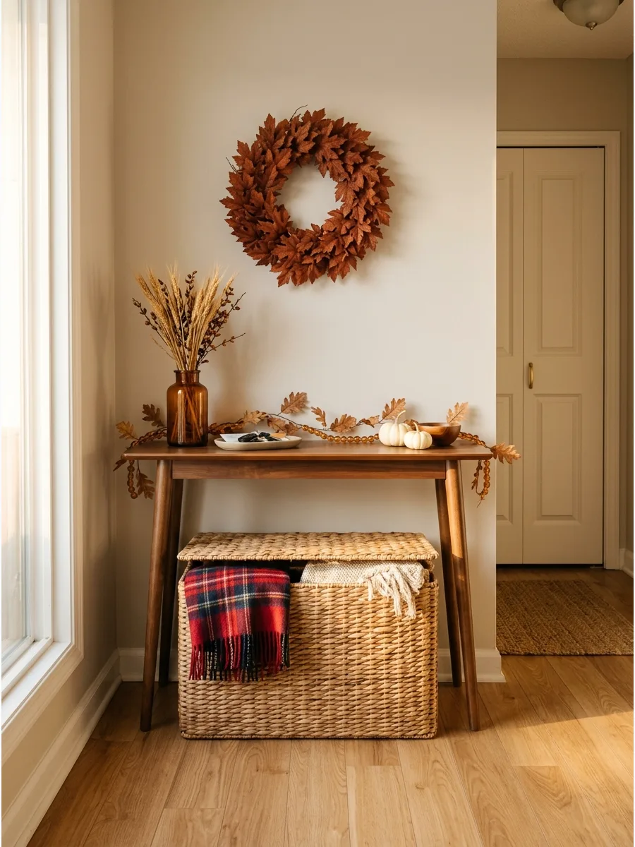 23. Place a Basket Under the Console