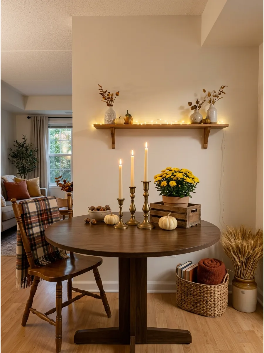 32. Use Mixed Brass Candleholders