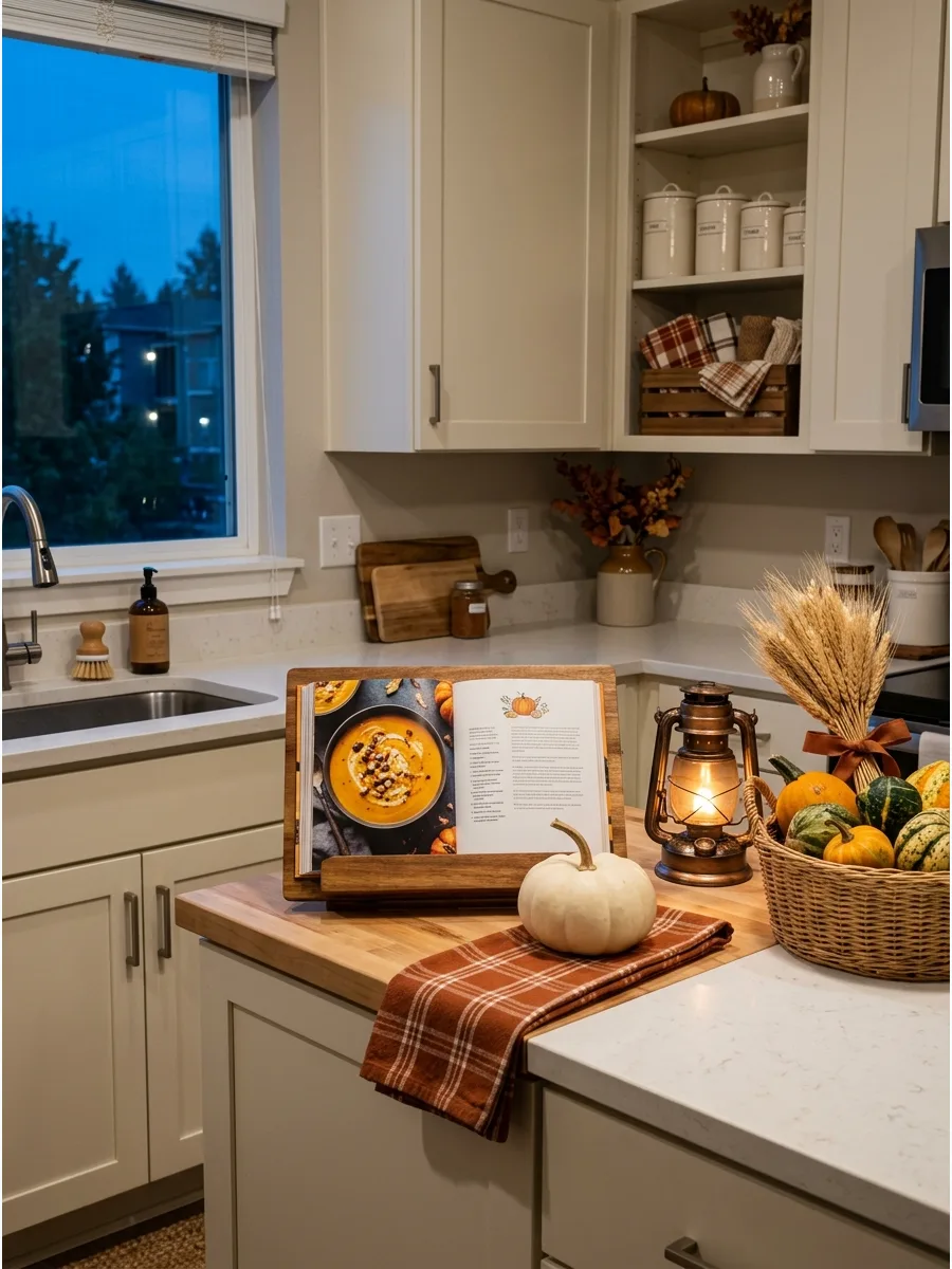 43. Display a Fall Recipe on a Stand