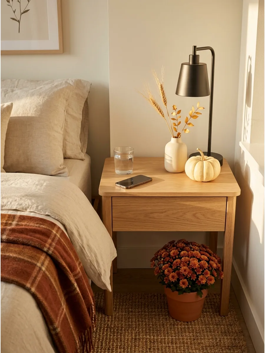 53. Create a Fall Nightstand Vignette