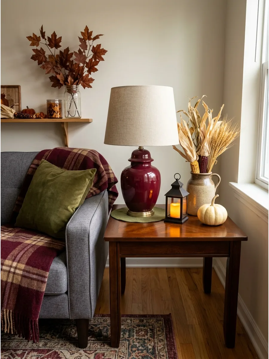 6. Introduce Burgundy and Olive Accents