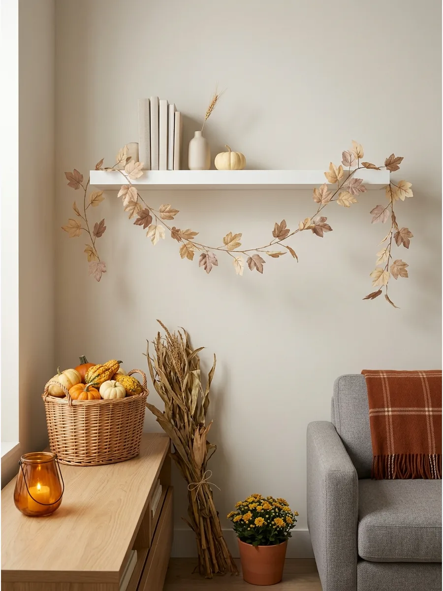 75. Add a Small Leaf Garland