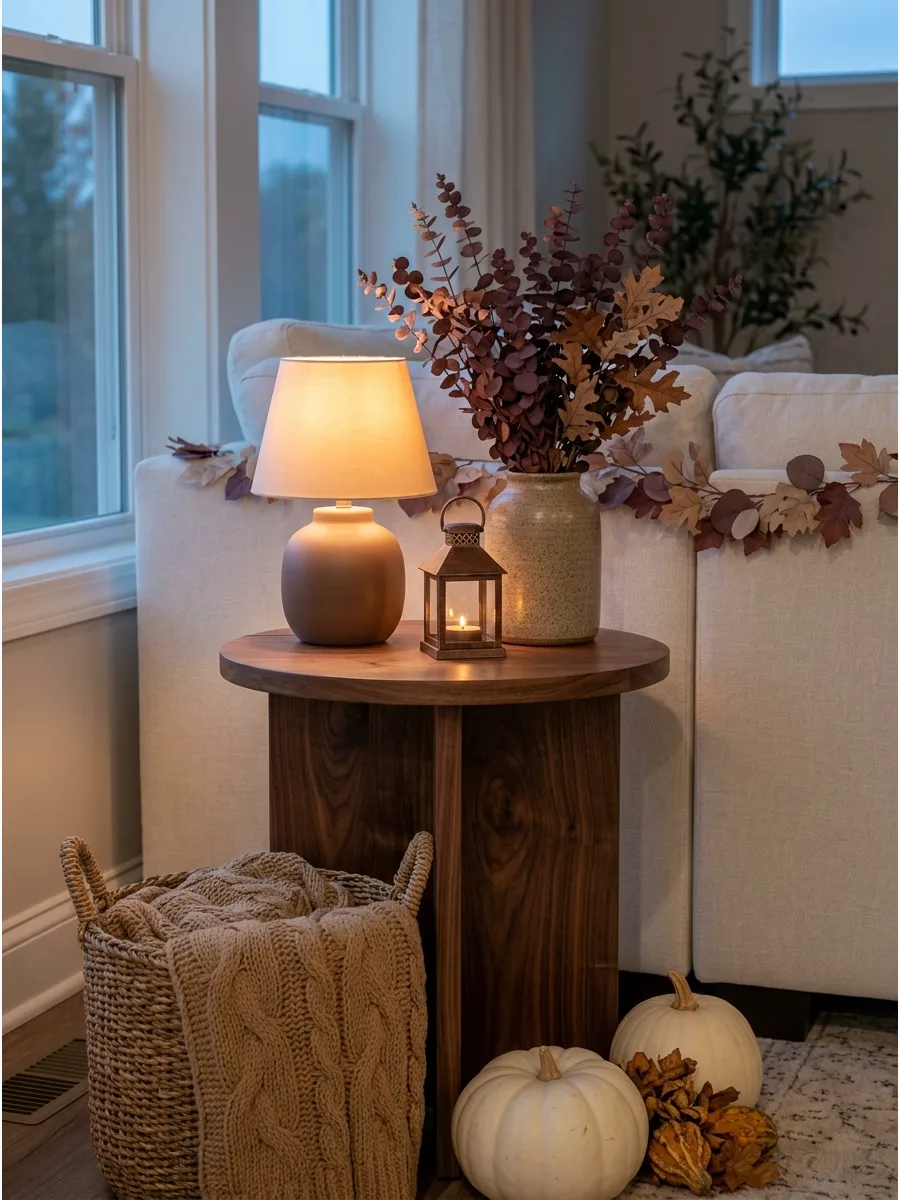 26. Warm Wood Side Table