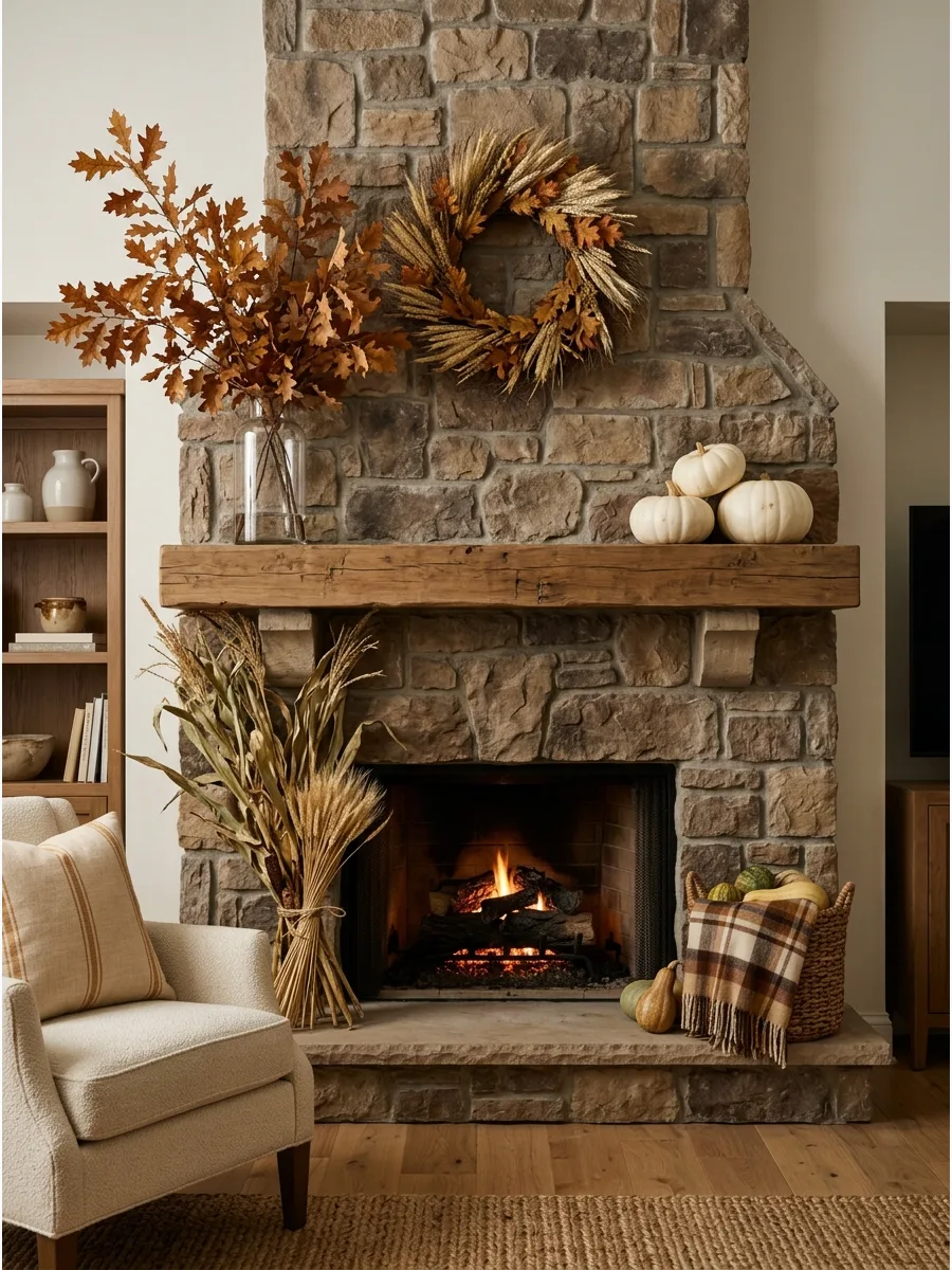 31. Asymmetrical Fall Mantel