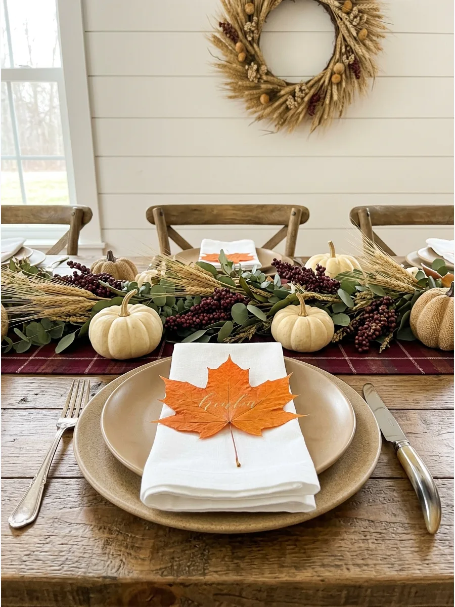 59. Autumn Leaf Place Cards