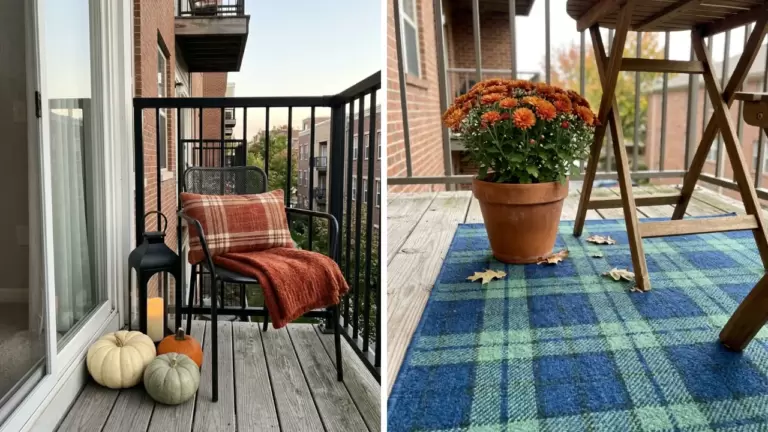 50 Fall Apartment Balcony Decor Ideas