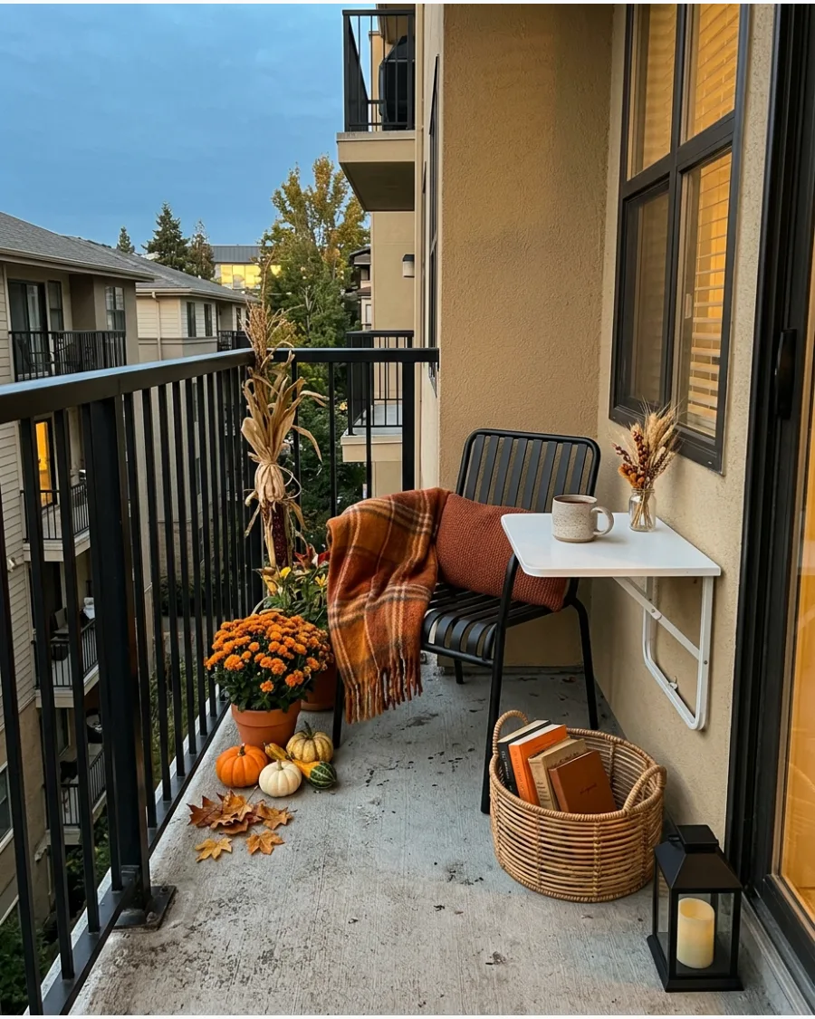 11. Narrow Balcony Reading Corner