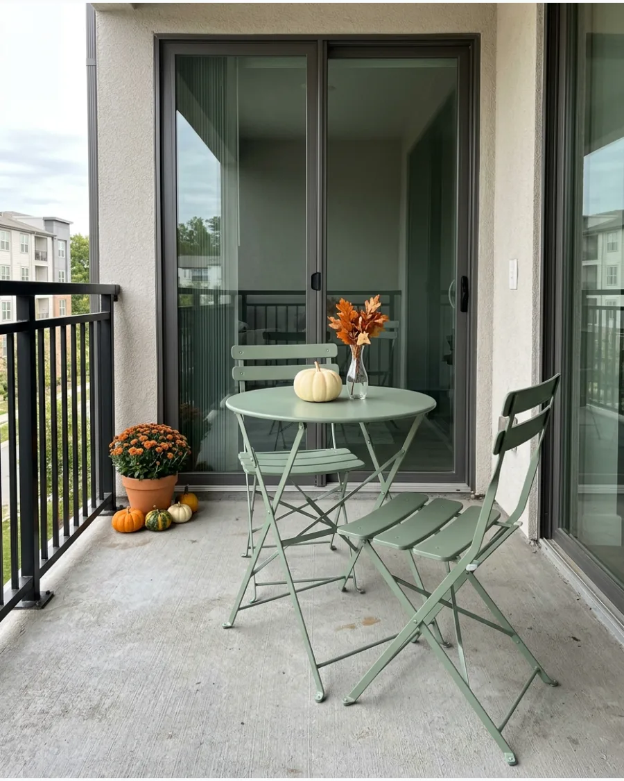 12. Foldable Fall Bistro Setup