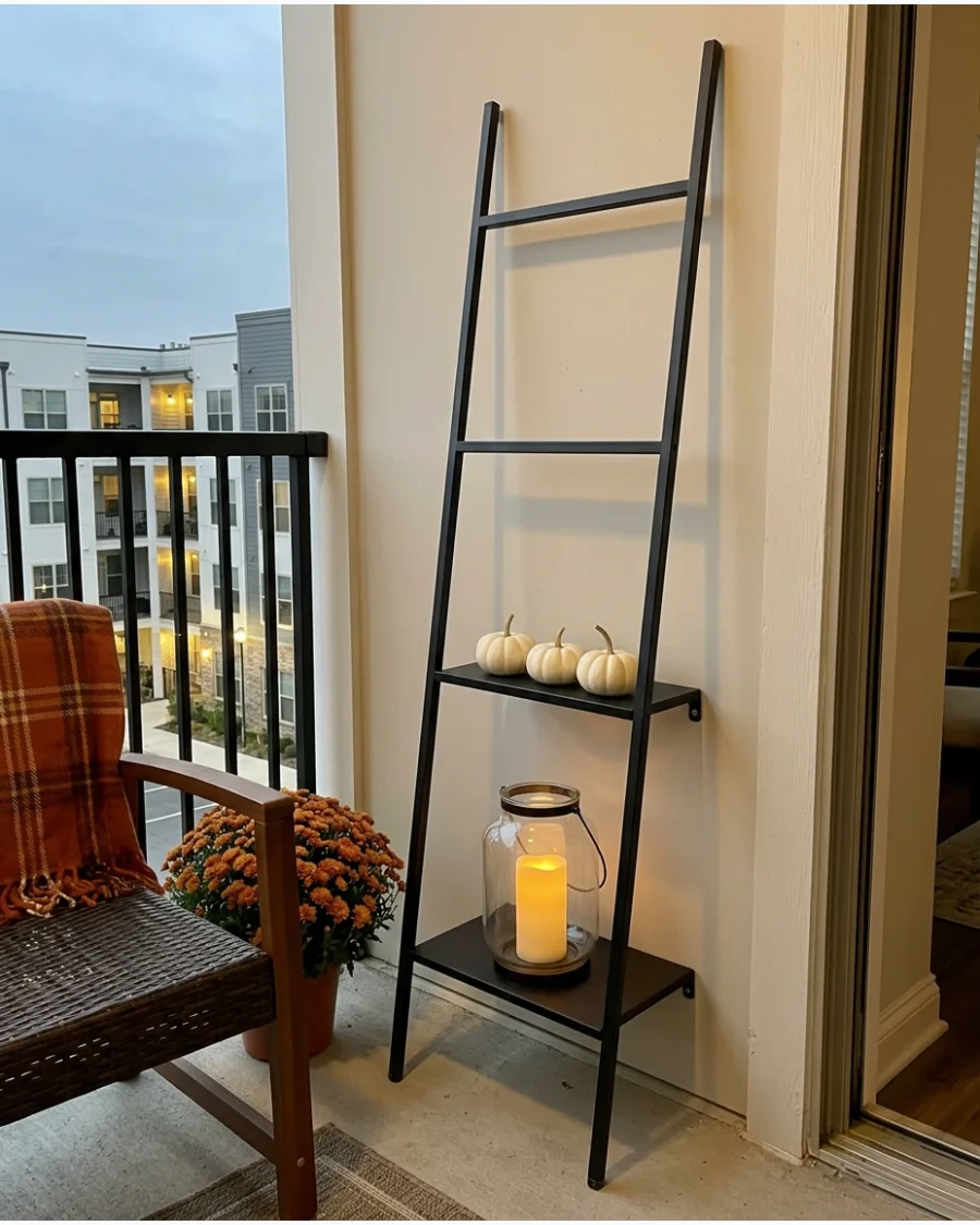 15. Vertical Pumpkin Shelf