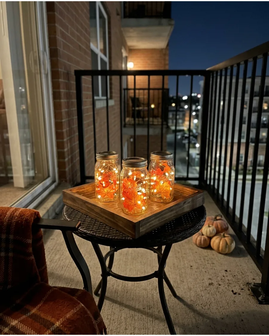 24. Mason Jar Fall Lanterns