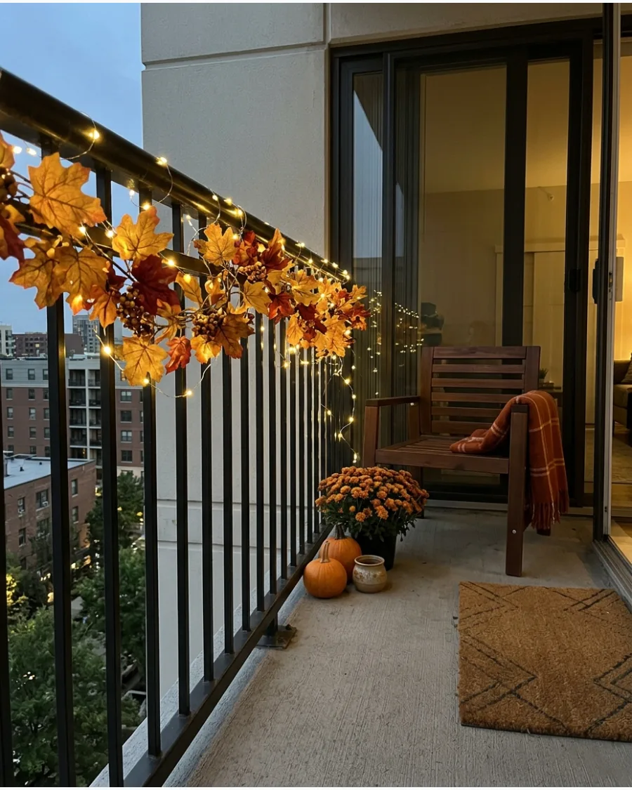 25. Railing Fairy Lights