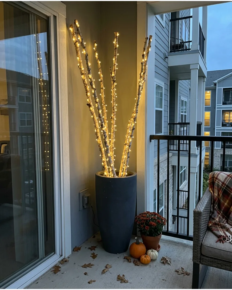 28. Lighted Autumn Branches