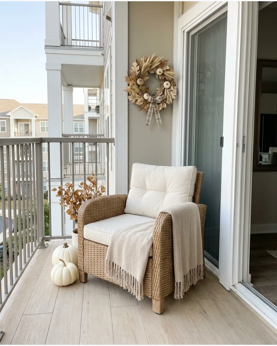 3. Warm Neutral Balcony