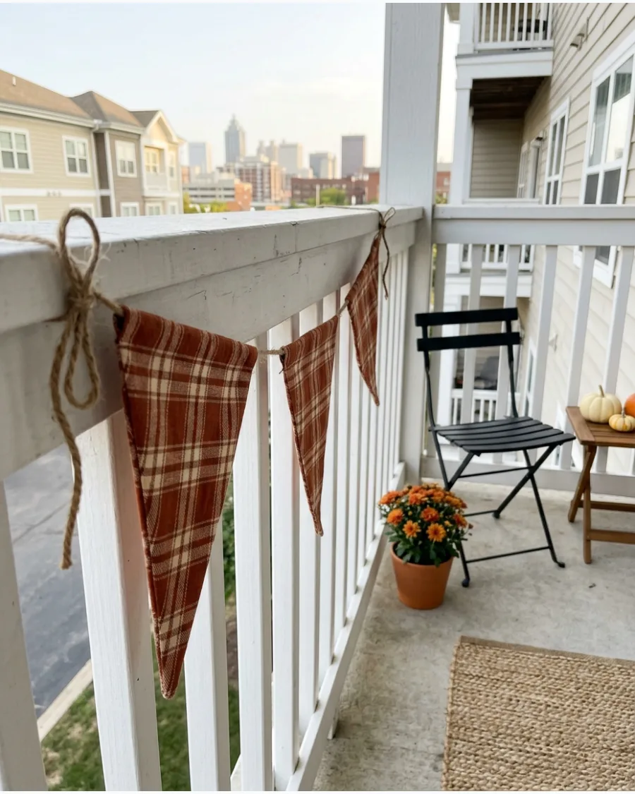 33. Plaid Railing Bunting