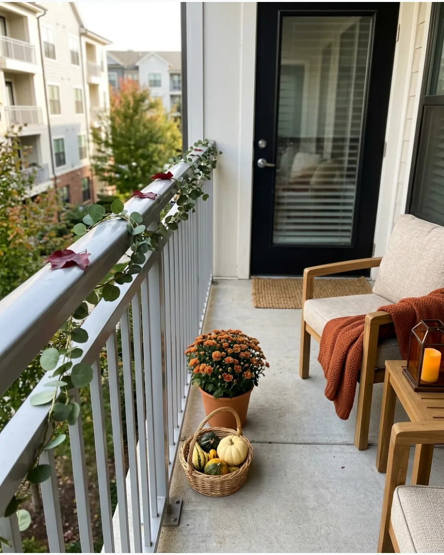 40. Minimal Greenery Railing