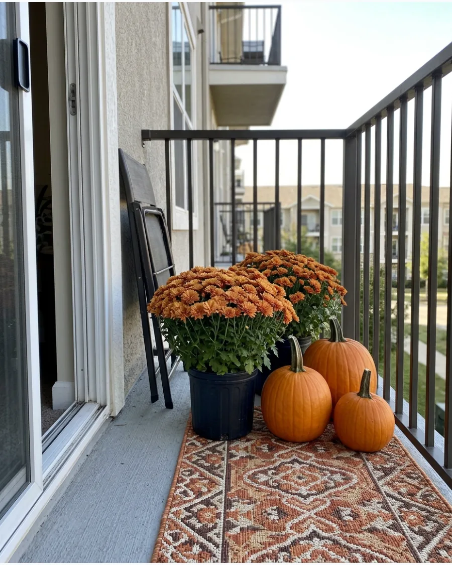 41. Mums and Pumpkin Corner