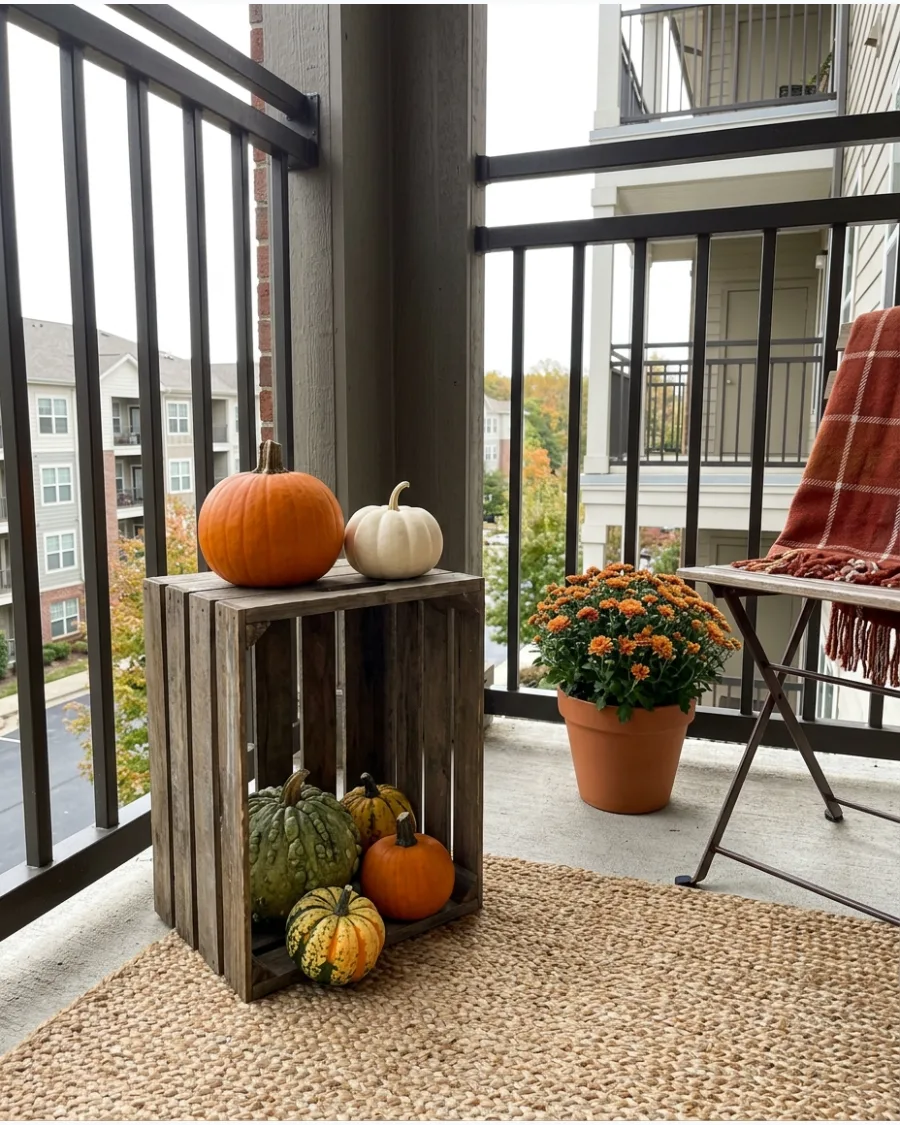 45. Mini Balcony Pumpkin Patch