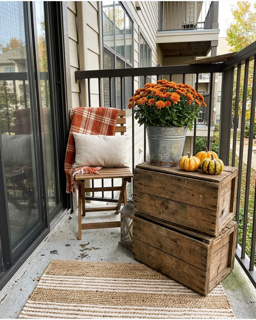 5. Rustic Apartment Balcony