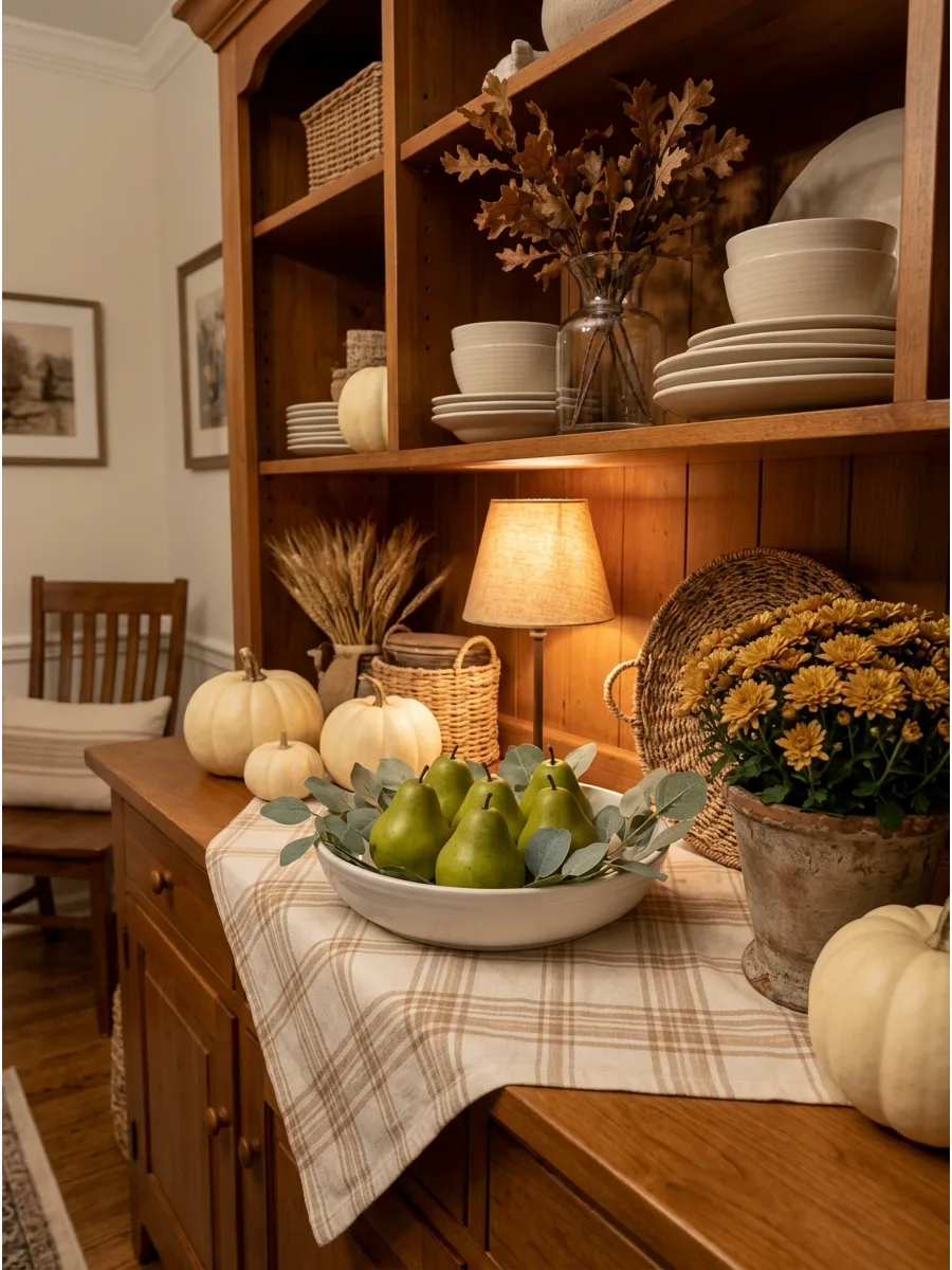 14. Pear and Greenery Display