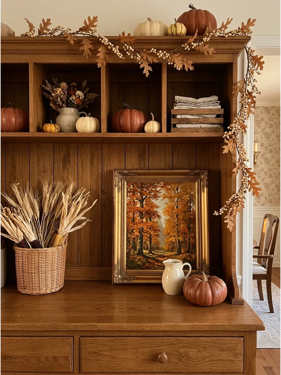 15. Vintage Fall Landscape Art
