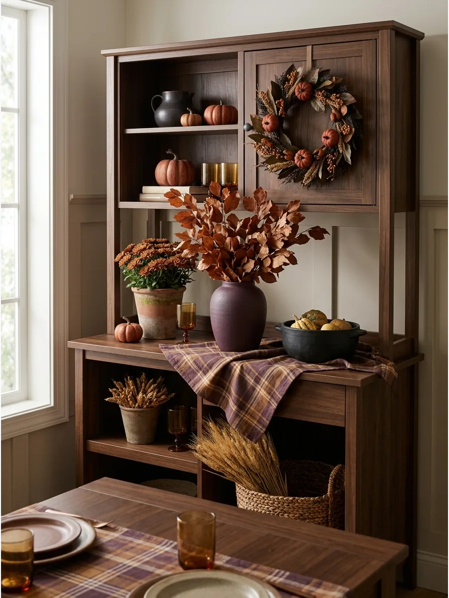 41. Rust and Plum Late-Fall Hutch