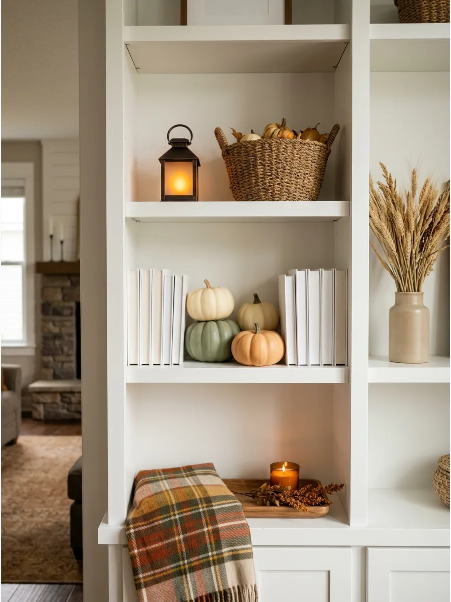 1. Mini Pumpkins Between Books