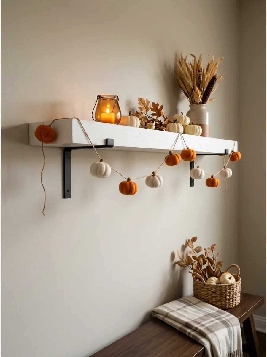 15. Small Pumpkin Garland