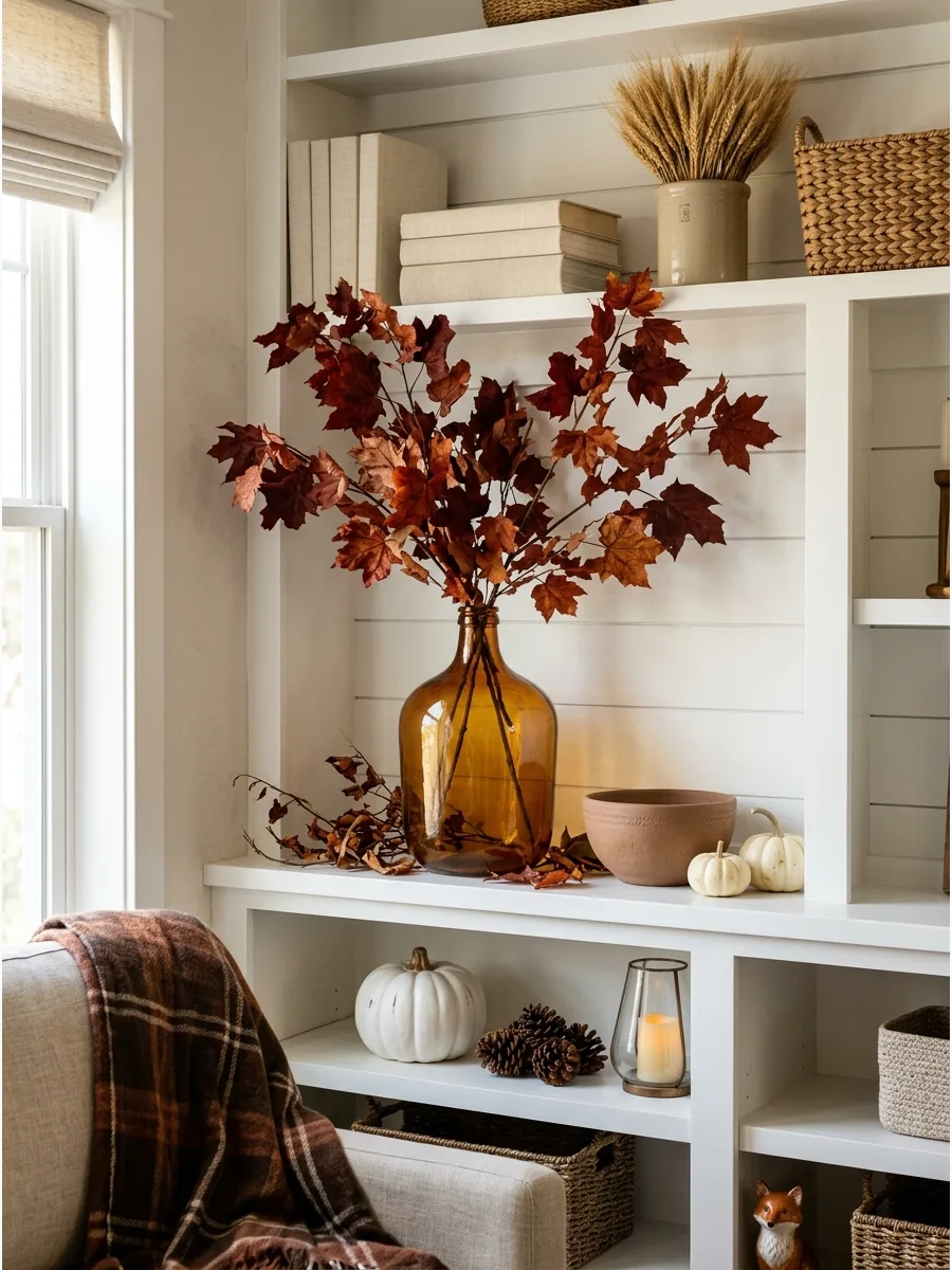 2. Tall Sculptural Autumn Branch Arrangement