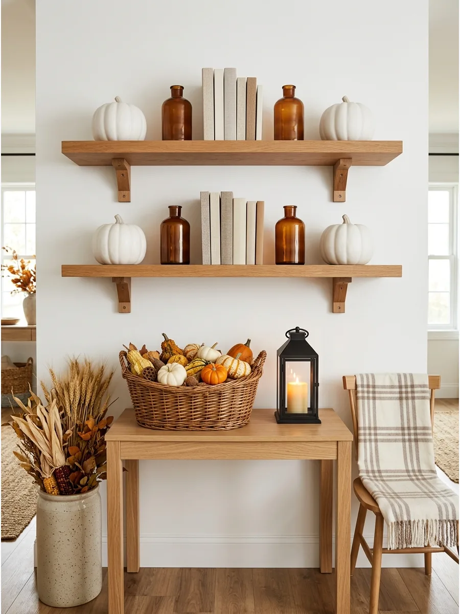 33. Symmetrical Floating Shelves