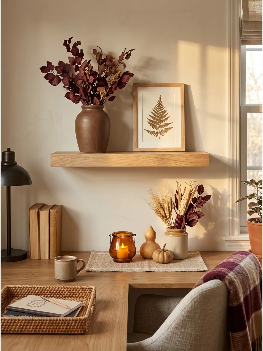 35. Fall Shelf Above a Desk