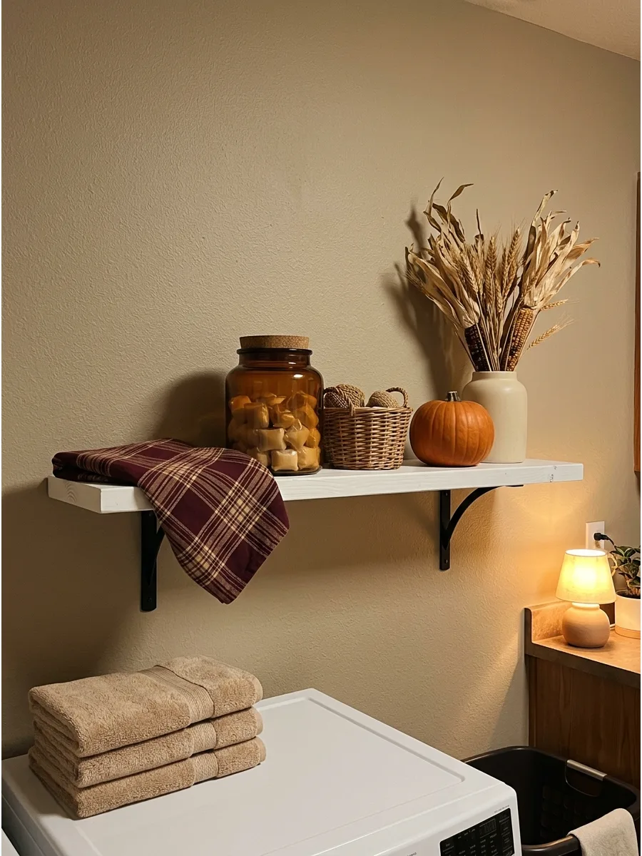 38. Laundry Room Fall Shelves