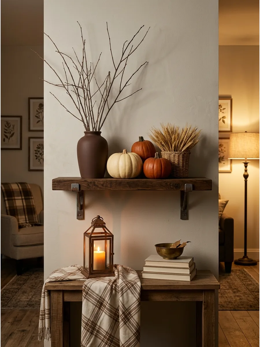 49. Late-Fall Shelf Styling