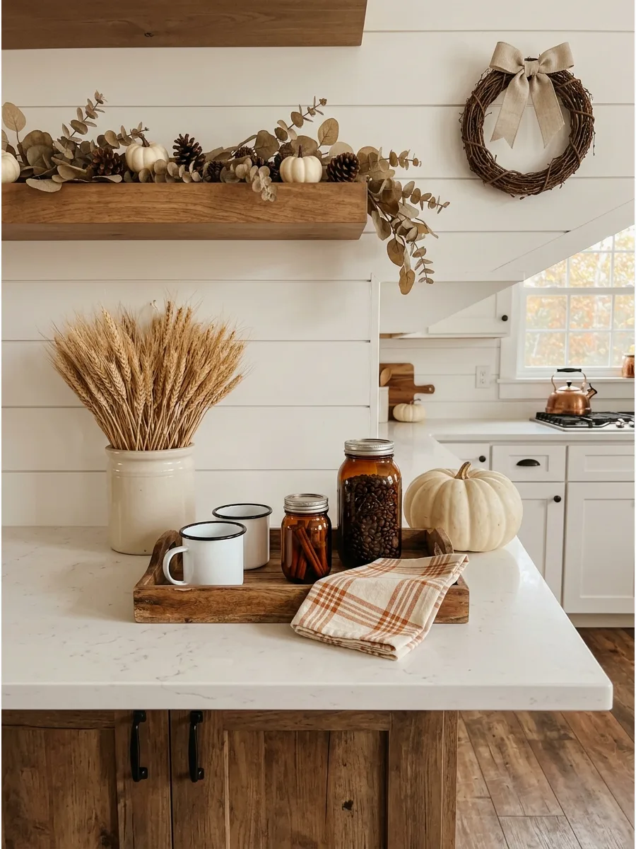 28. Fall Farmhouse Coffee Bar