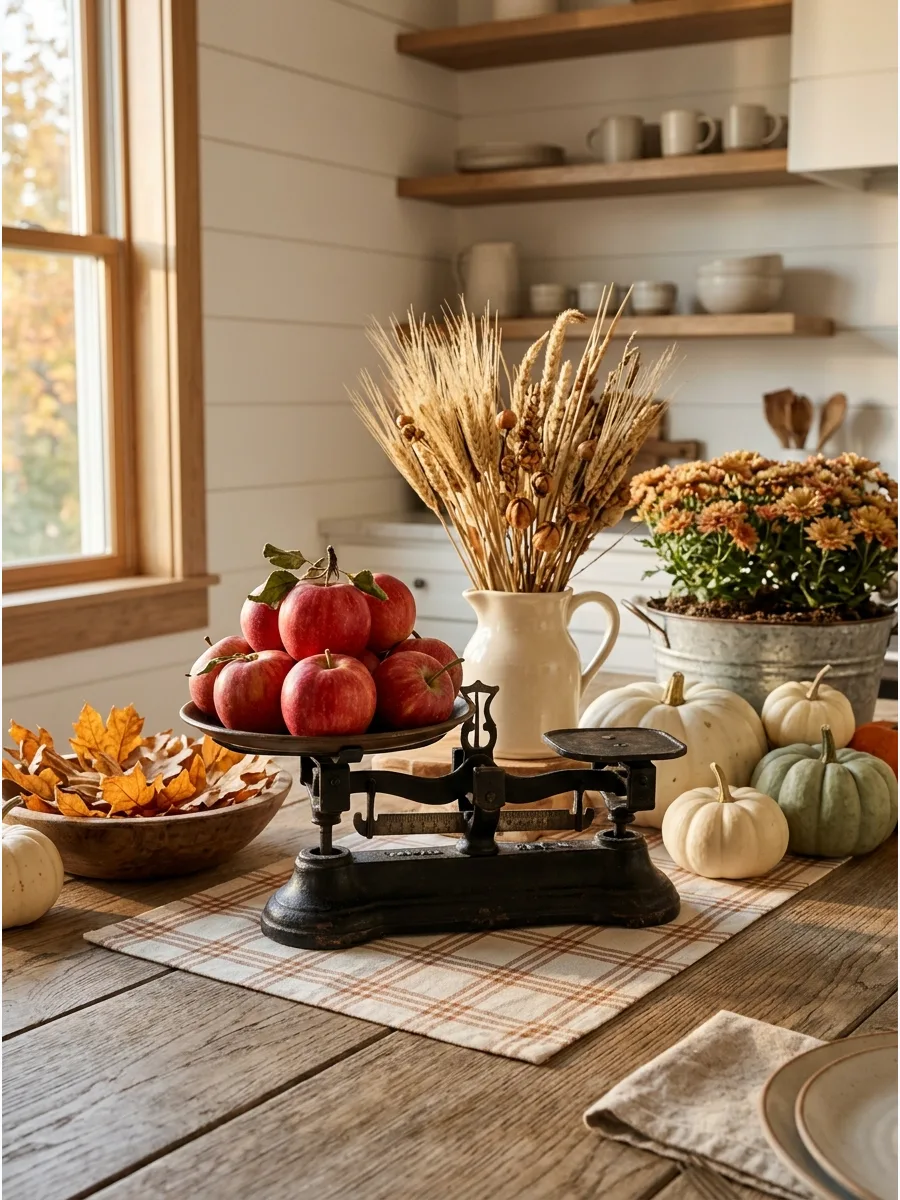 29. Antique Scale With Apples