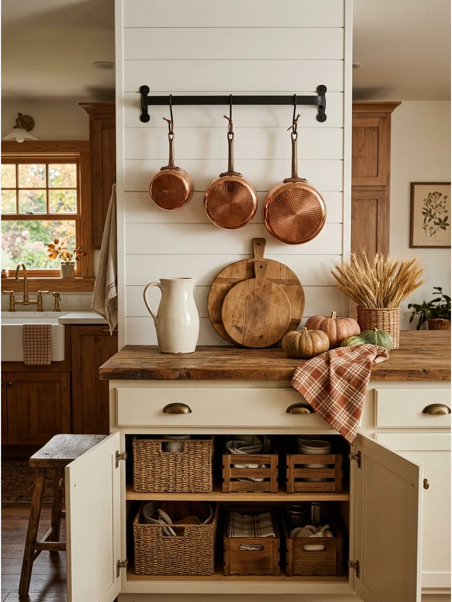 31. Copper and Cream Kitchen Display