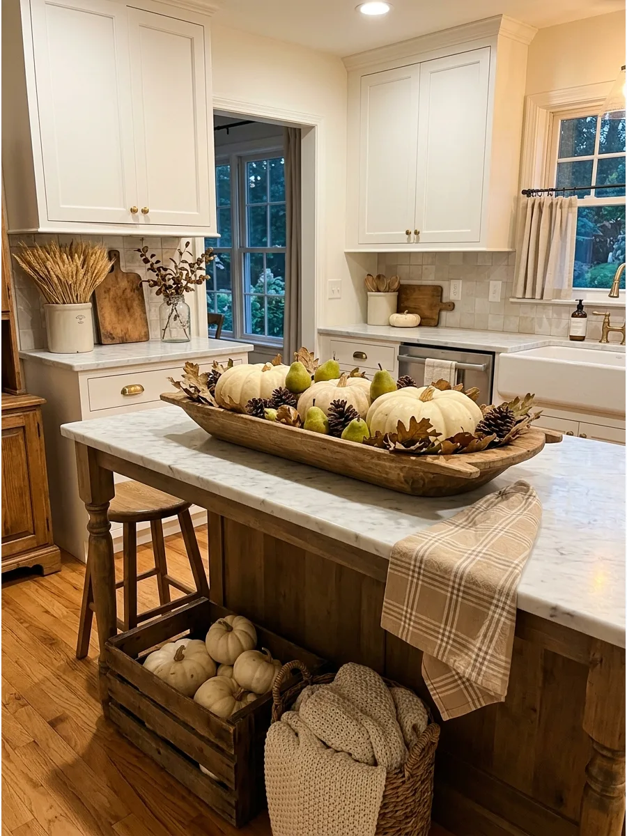 32. Farmhouse Island Dough Bowl