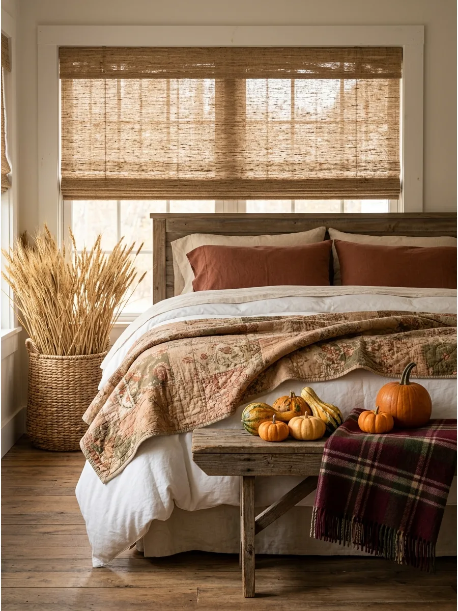 45. Vintage Quilt Bedding Layer