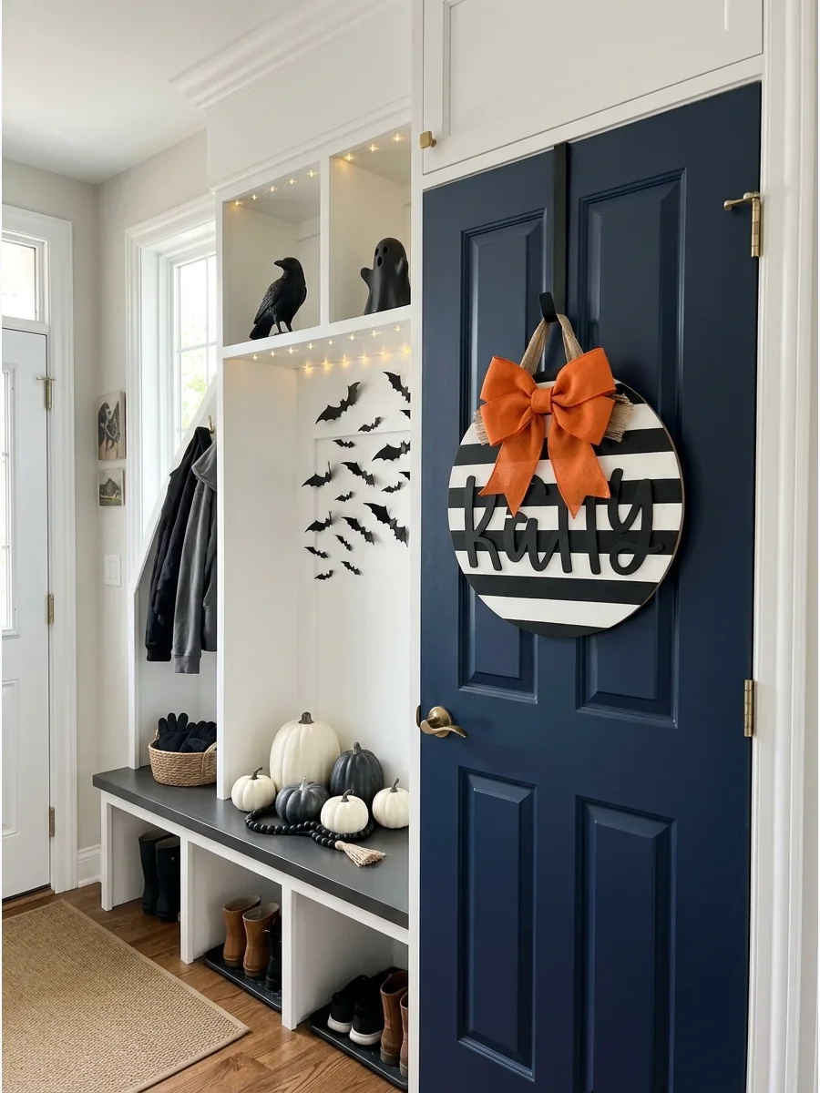 14. Create a Trick-or-Treat Door Sign