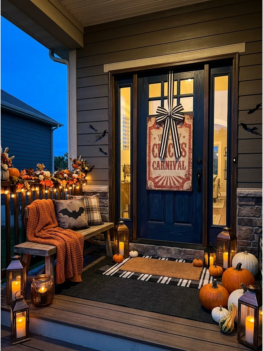 20. Display a Retro Carnival Halloween Sign