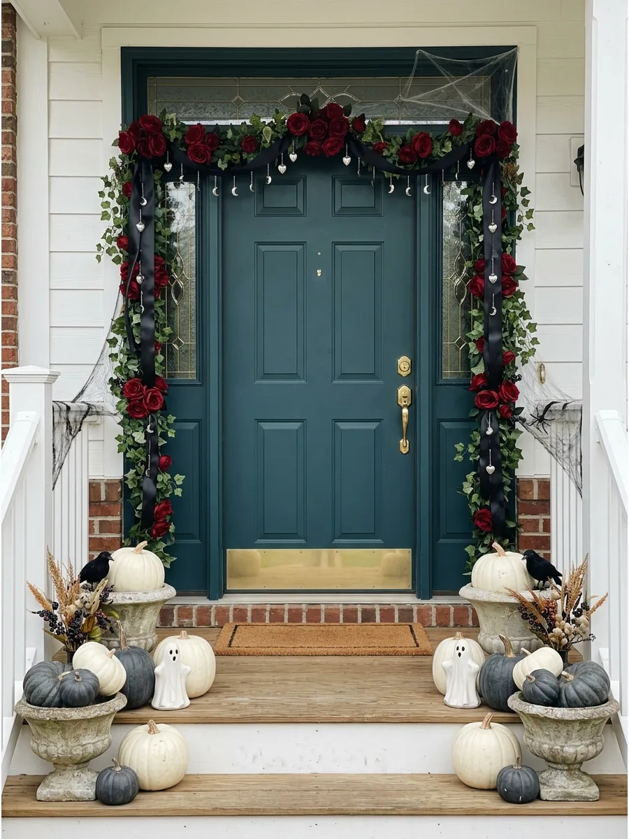 28. Create a Dark-Romance Floral Garland