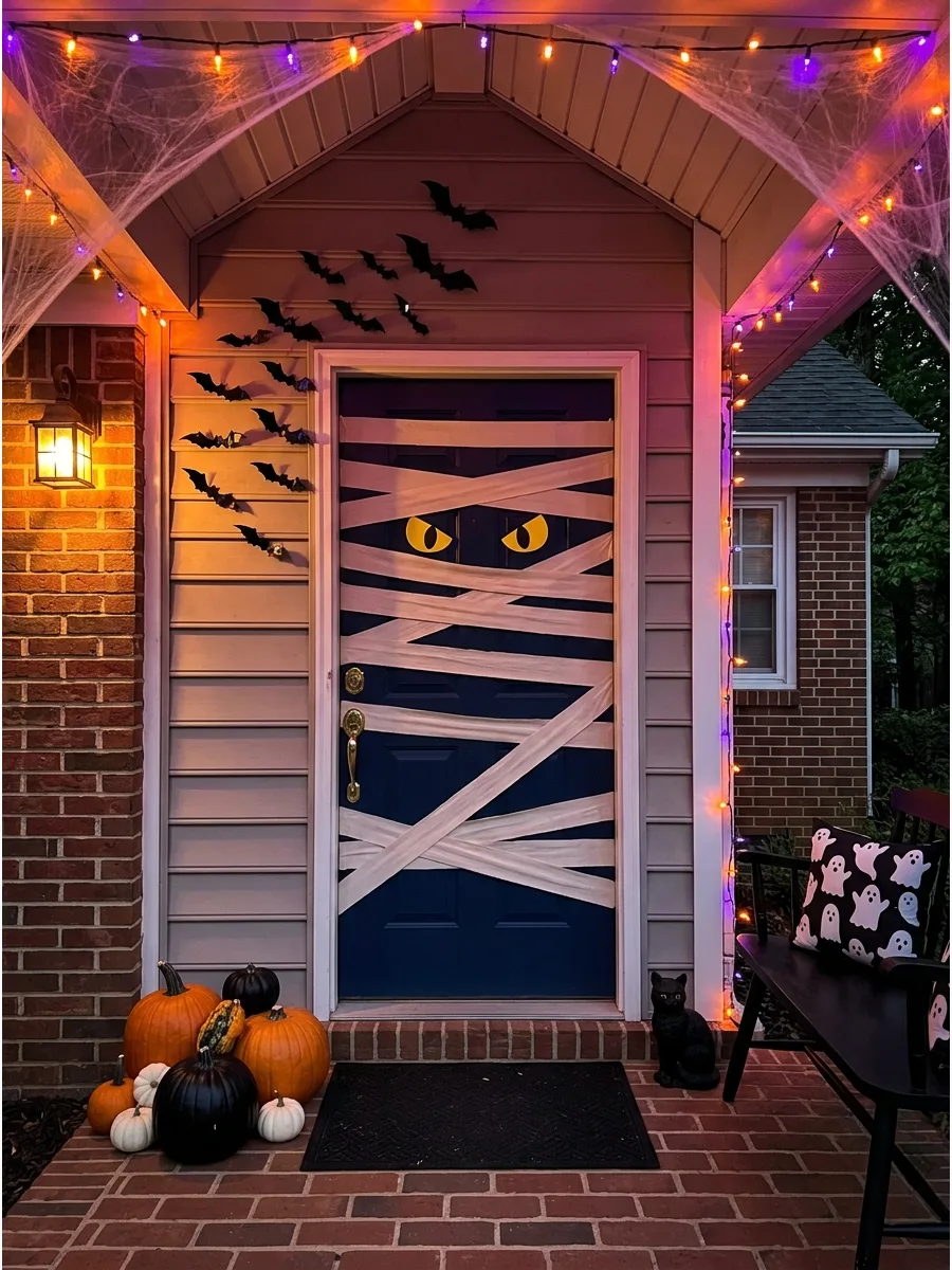 33. Create a Mummy-Wrapped Door