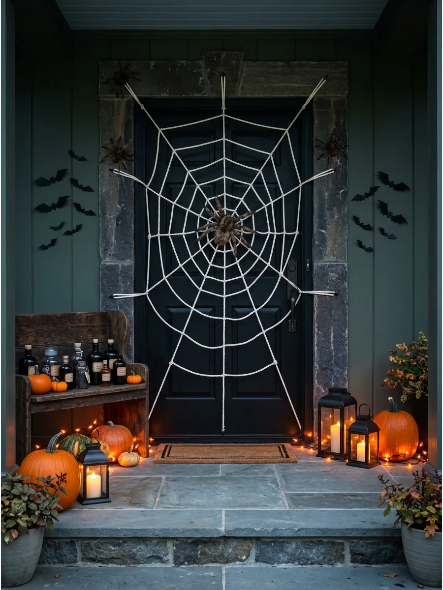 36. Create a Giant Spiderweb Door