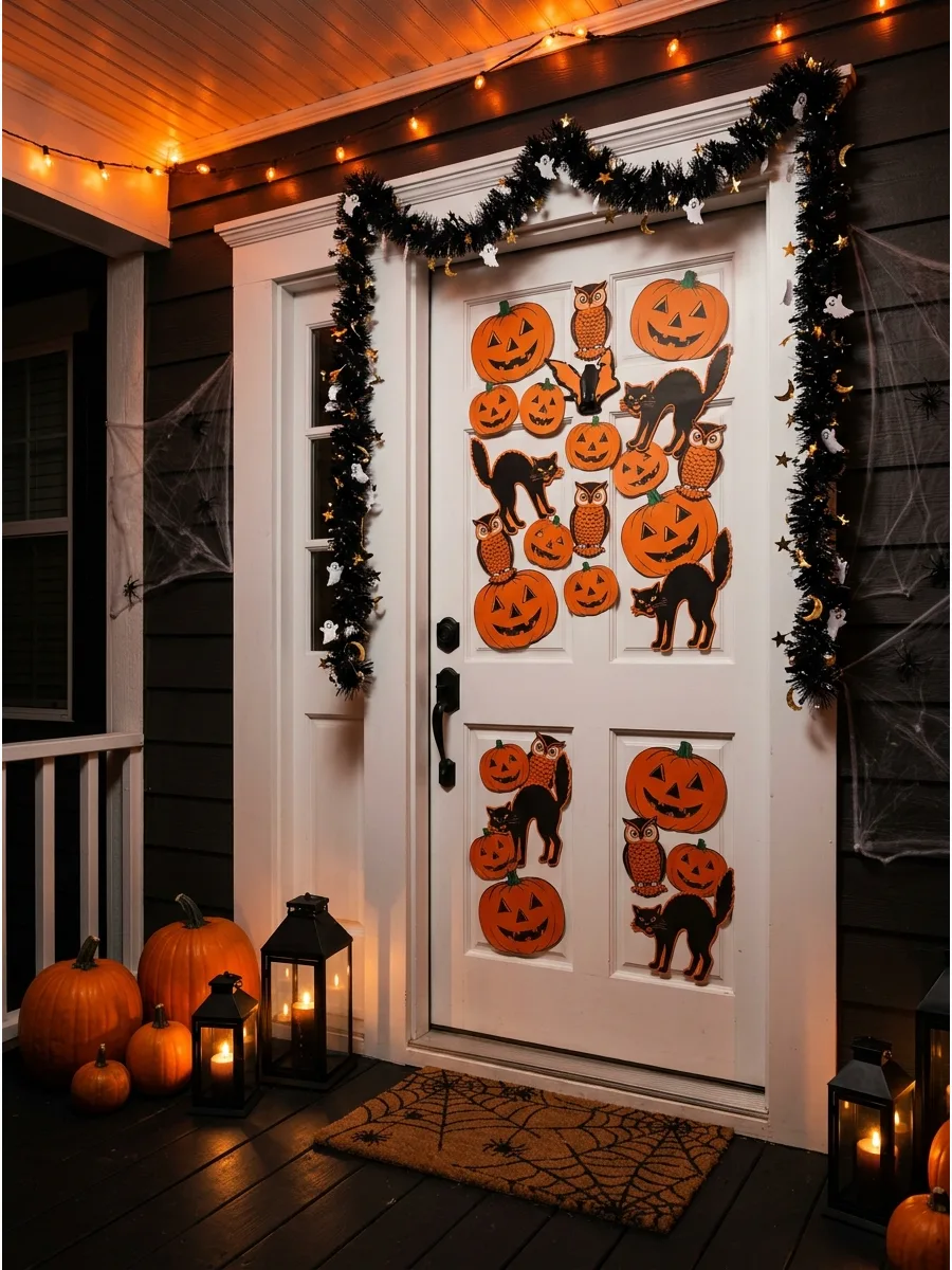 40. Design a Vintage Halloween Collage Door