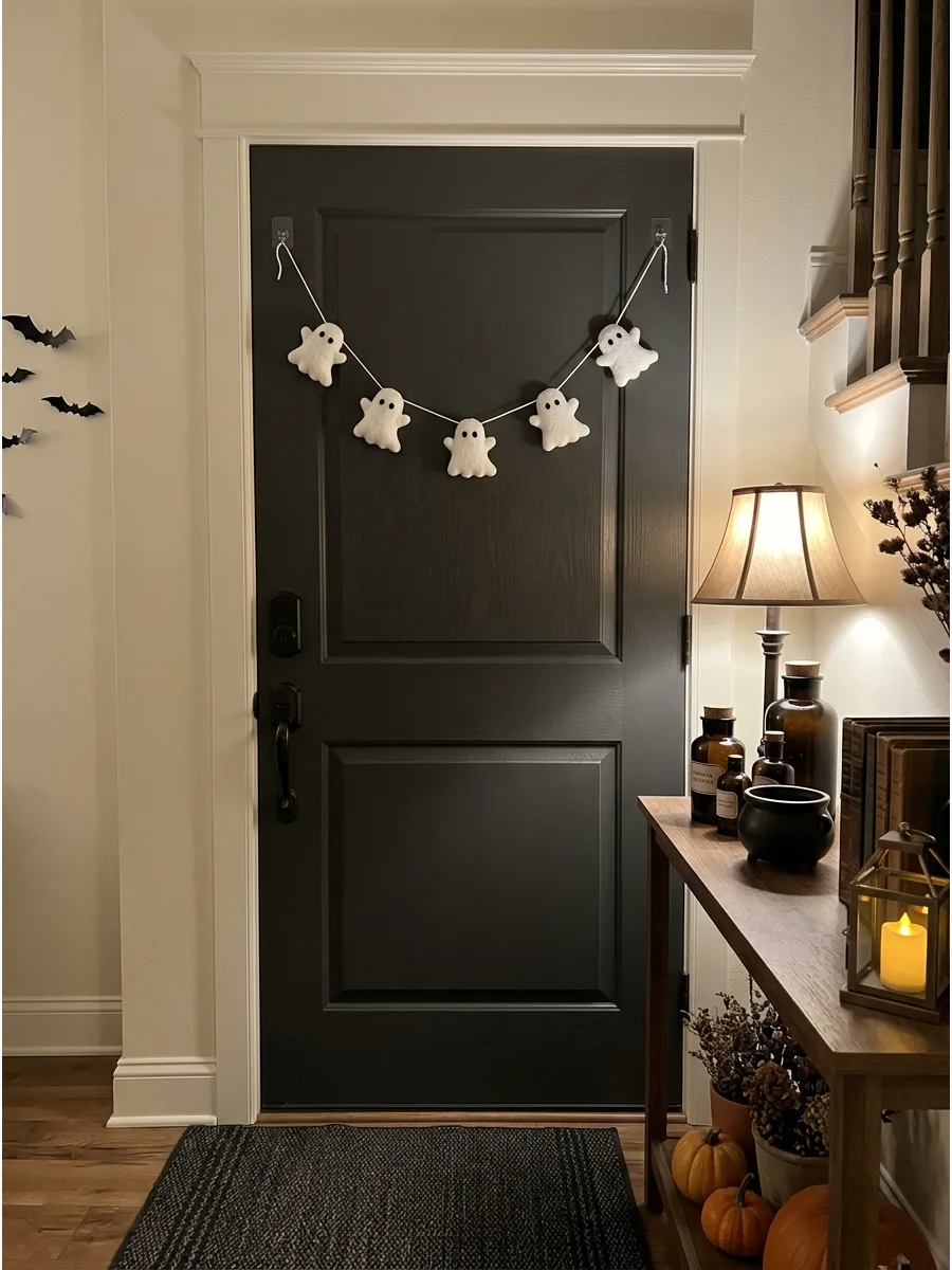 43. Decorate With a Removable Ghost Garland