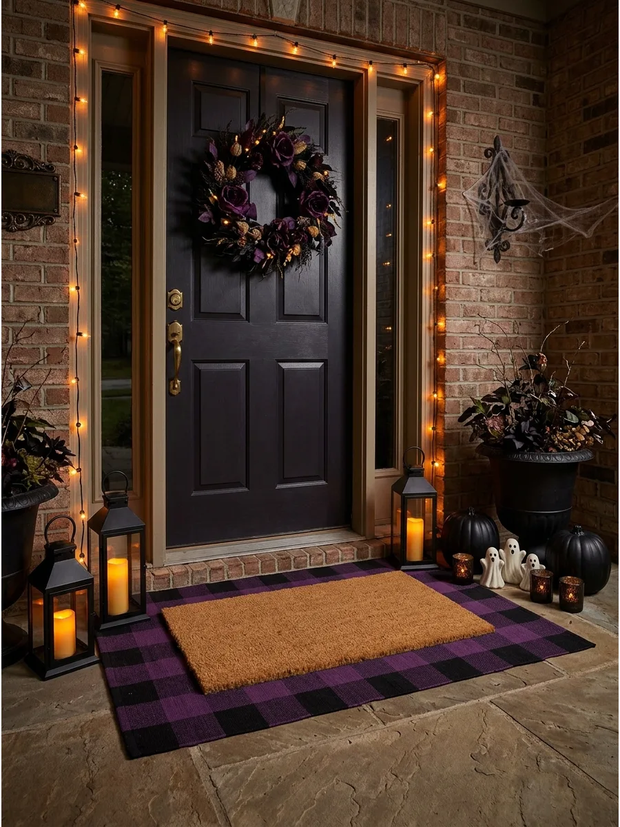 47. Coordinate the Door With a Layered Doormat
