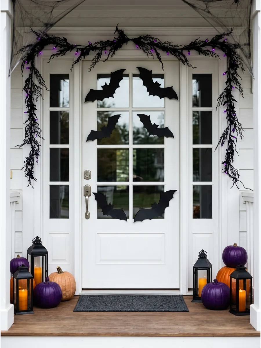 48. Decorate a Glass Door With Silhouettes