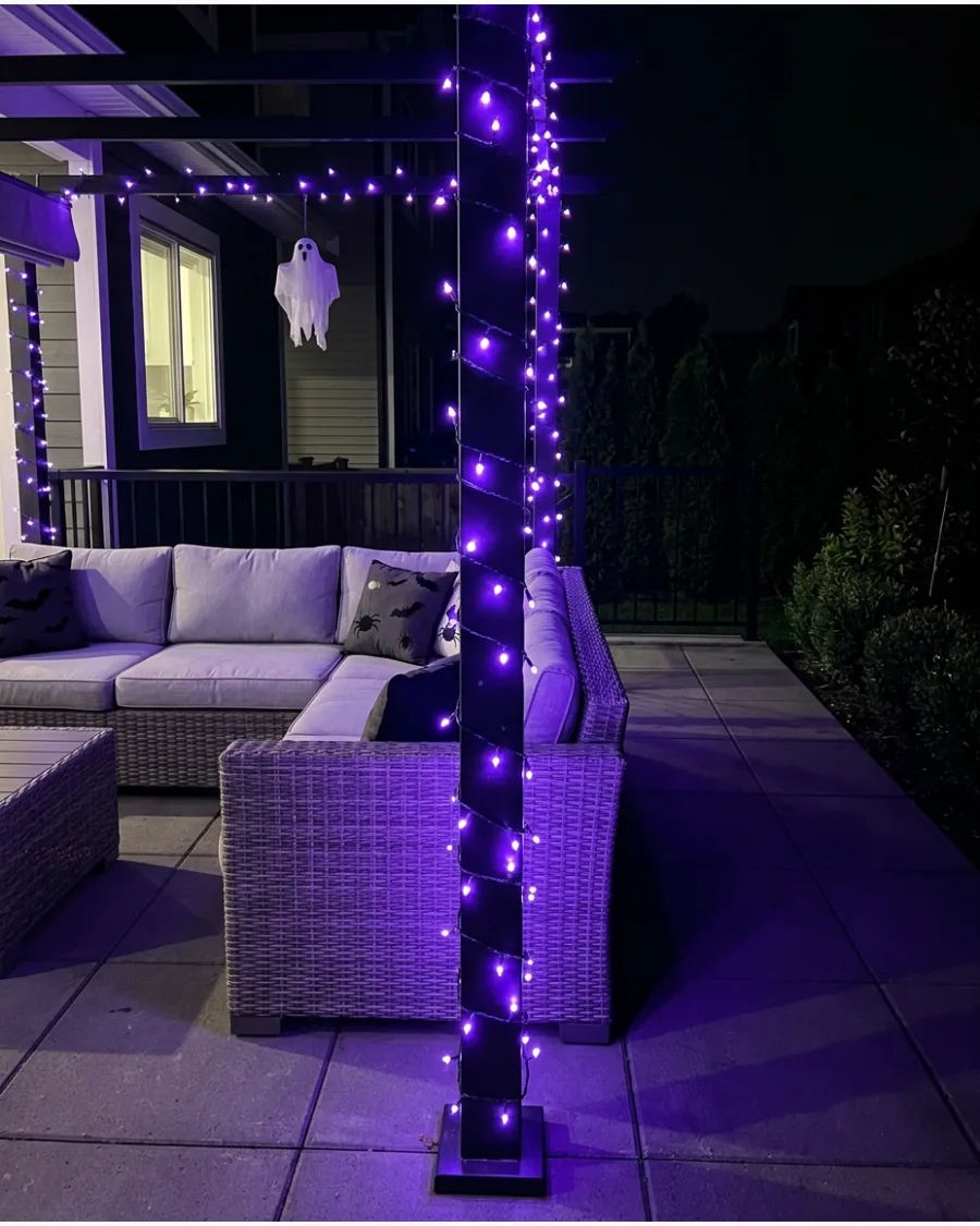 13. Purple Halloween String Lights