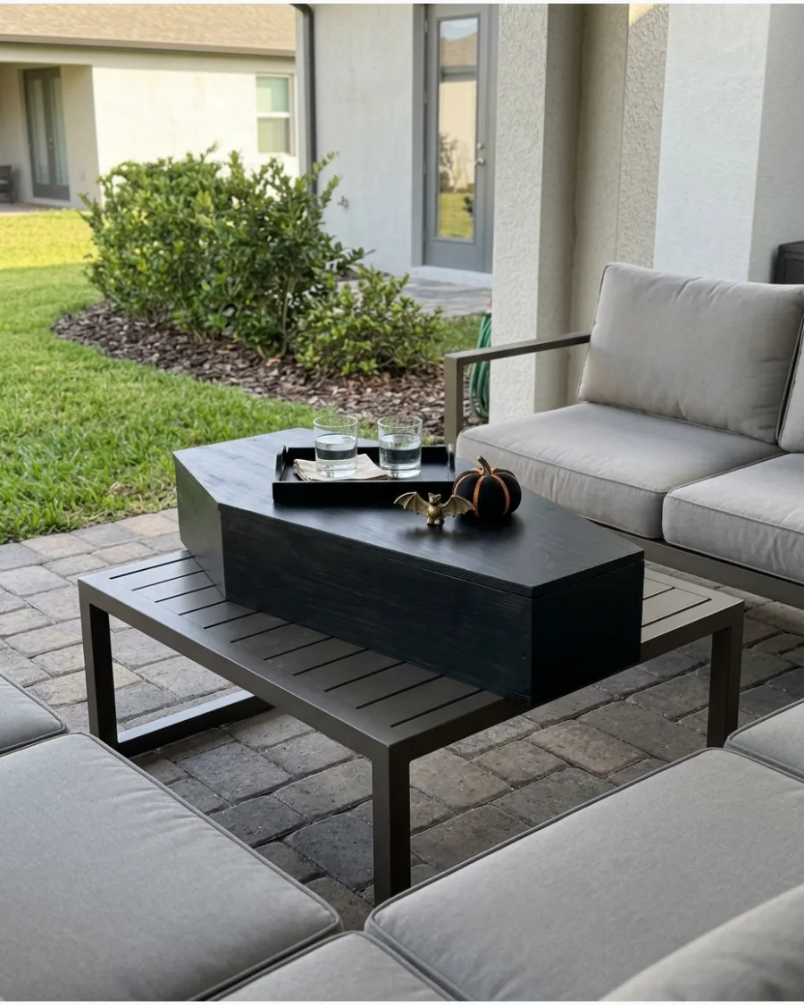 24. Coffin-Shaped Coffee Table
