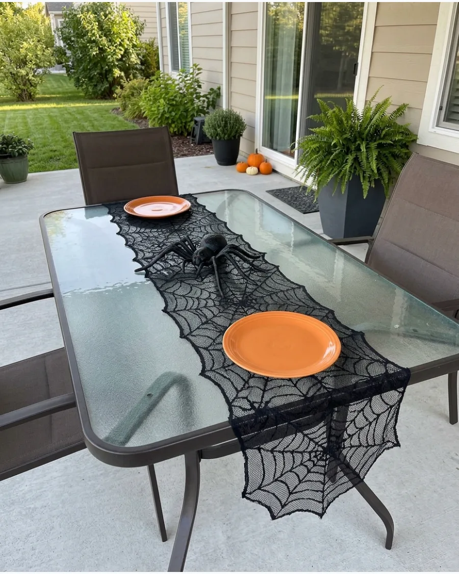 37. Spiderweb Table Runner